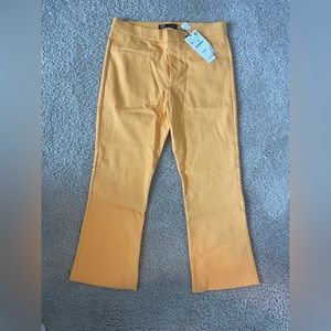 Zara NWT cropped orange business pants
